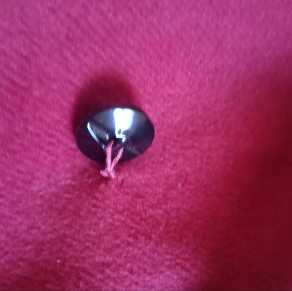 Escalier Wool Wine Red Long Pea Coat Size L - Picture 7 of 9